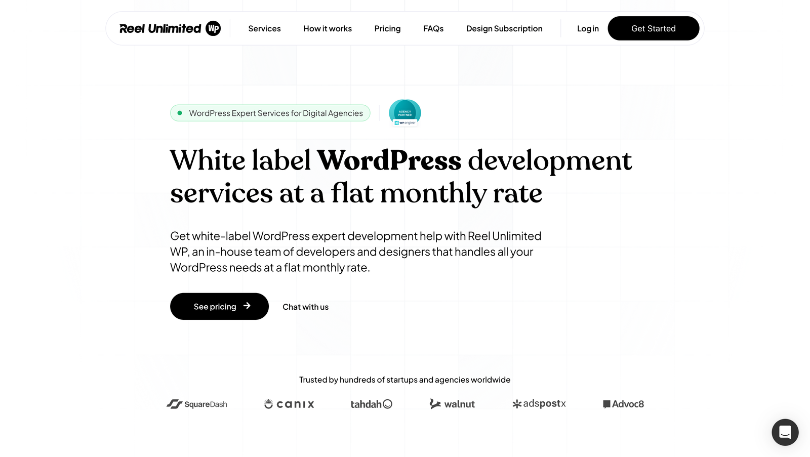 Reel Unlimited WP, unlimited WordPress development service.